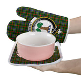Clan Bisset Tartan Crest Oven Mitt And Pot Holder (2 Oven Mitts + 1 Pot Holder) PF72 Clan Bisset Tartan Today